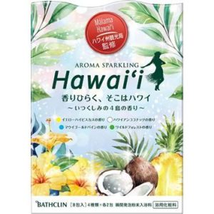 Bathclin Aroma Sparkling Hawaii – 8 Packs, 4 Island Scents