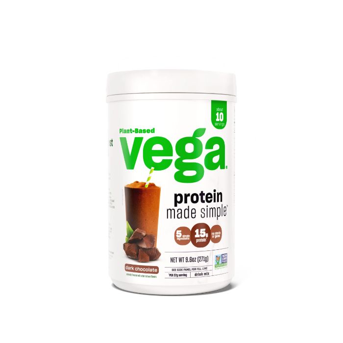 Vega Protein Simple Dark Chocolate 9.6 OZ – Pack of 1
