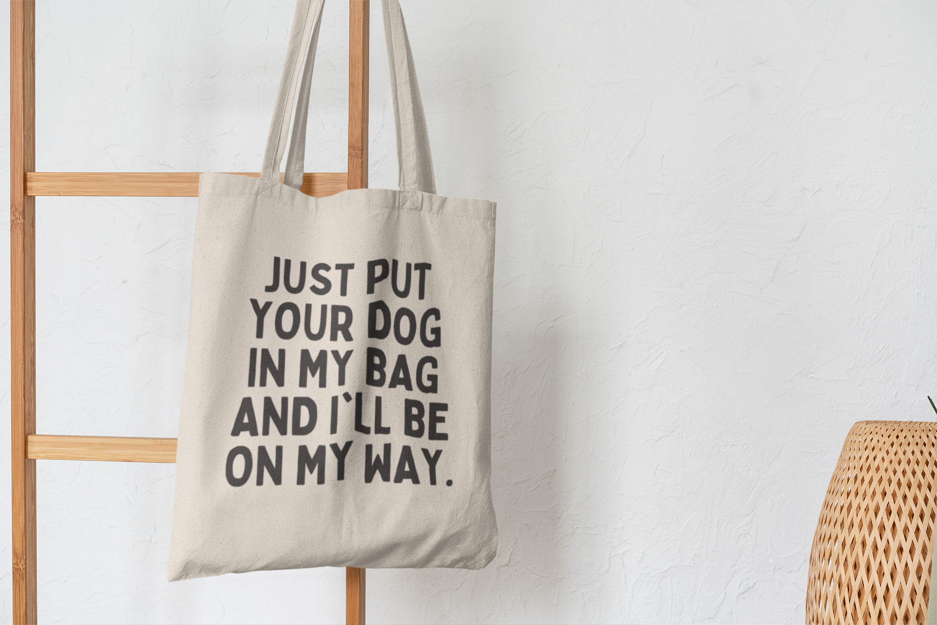 Buffalovely – Dognapping Cotton Tote Bag