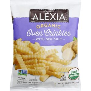 Alexia – Organic Crinkle Cut Fries with Sea Salt, 16oz