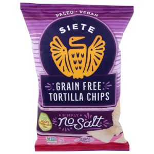 Siete – Chip Tortilla No Salt, 5 Oz – Pack of 12