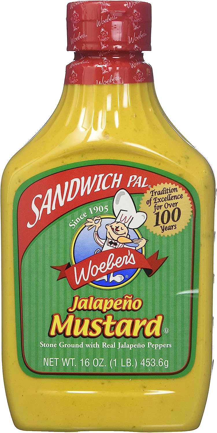 Woeber Mustard Sandwich Pal Jalapeno 16 Oz – Pack Of 6