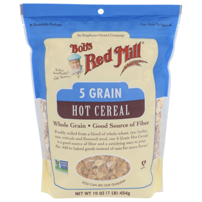 Bob’s Red Mill – 5 Grain Rolled Hot Cereal, 16 OZ – Pack of 4
