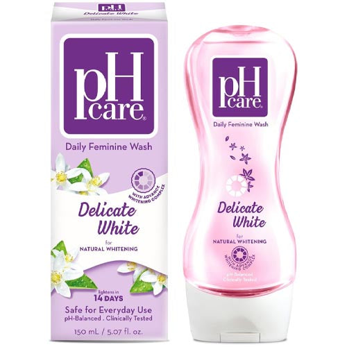 pH Care – Daily Feminine Wash – Delicate White for Natural – 150 ML