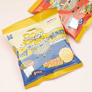 BTS TinyTAN Garlic Cheese Rice Crackers With Sticker