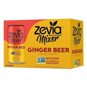 Zevia – Zero Calorie Mixer Ginger Beer 6pk 45 OZ – (Pack of 4)