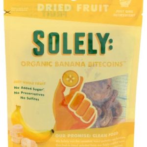 Solely – Fruit Dried Banana Organic , 5.5 oz | Pack of 6