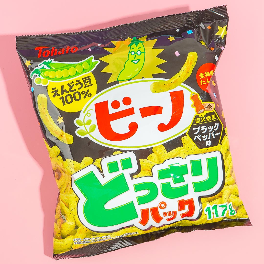 Tohato Beano Edamame Snacks Large Pack – Black Pepper