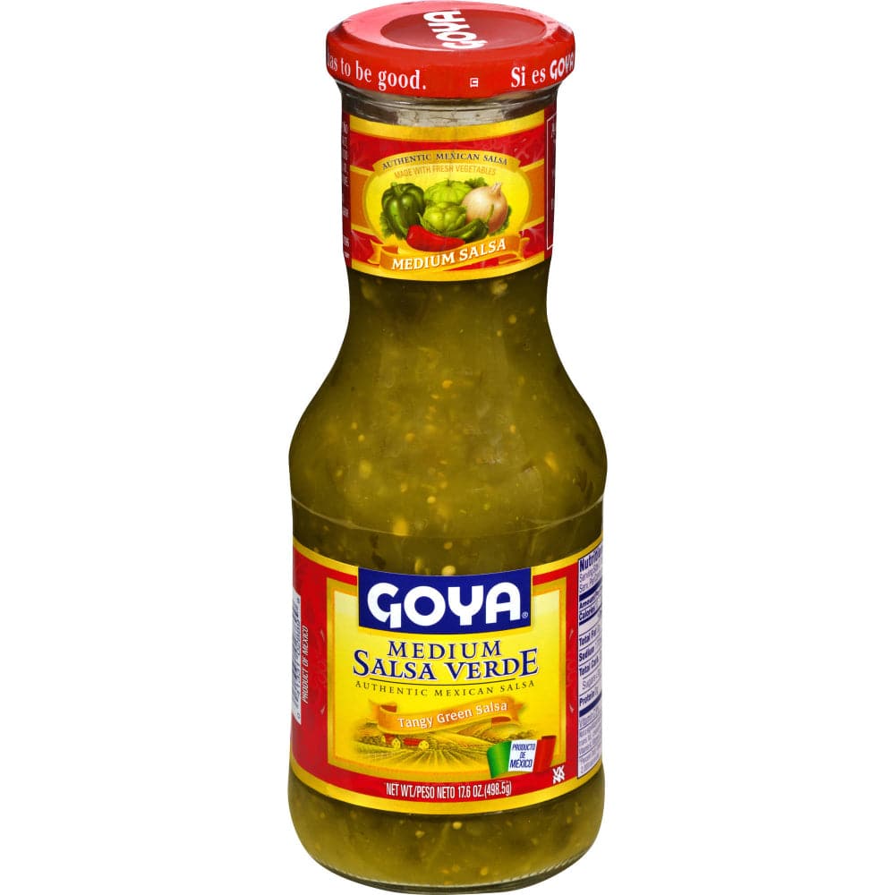 Goya – Salsa Medium Verde Tangy Green Salsa, 17.6 oz