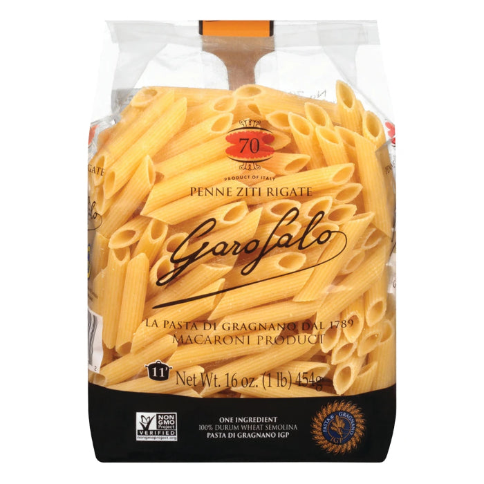 Garofalo – Pasta Penne Ziti Rigate 16 Oz – Pack Of 12
