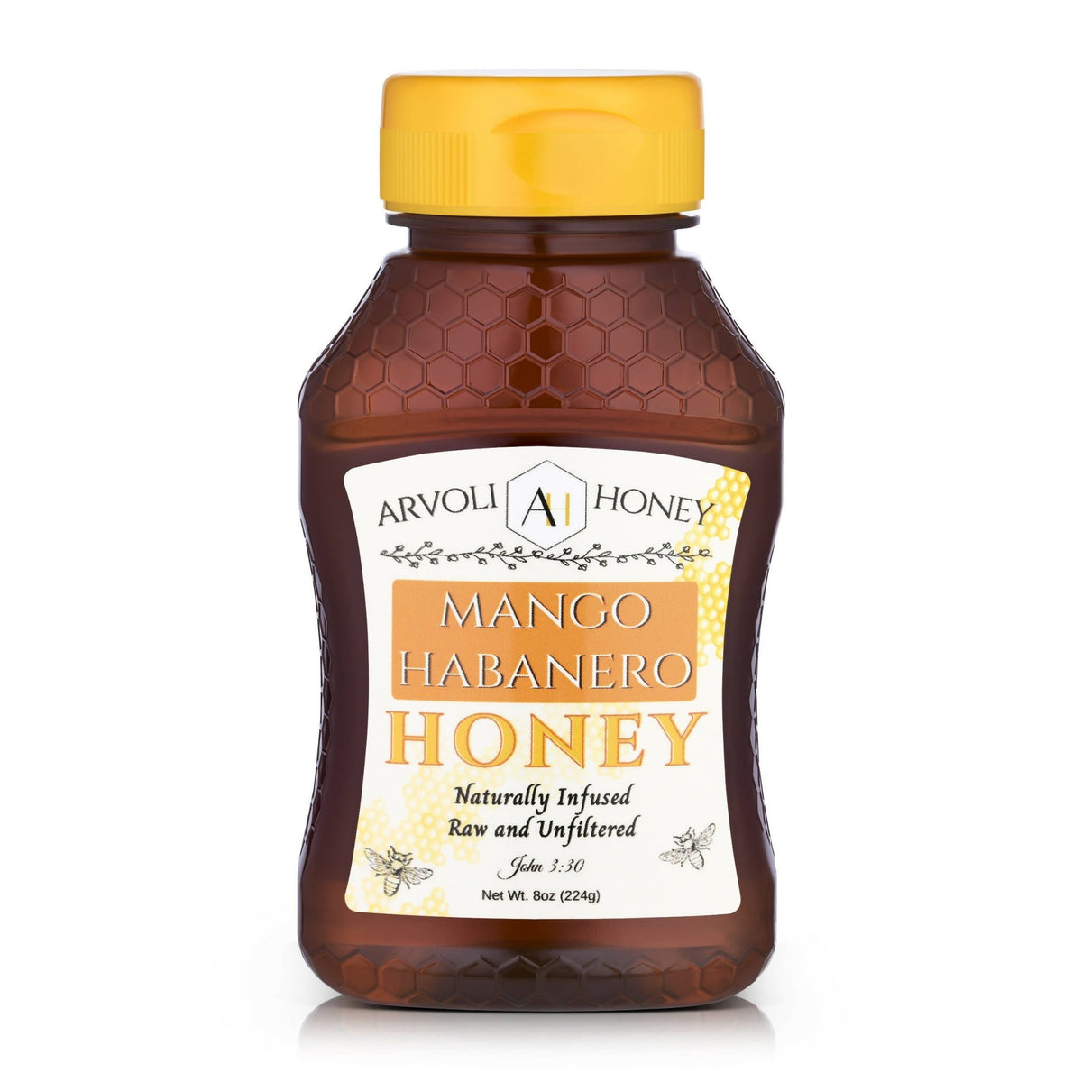 Arvoli Honey Mango Habanero Honey Bottle – 8 oz