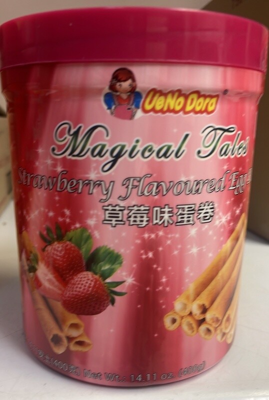 Uendodora Strawberry Egg Roll Wafer Big 400G