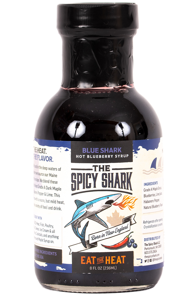 Spicy Shark Hot Blueberry Maple Syrup
