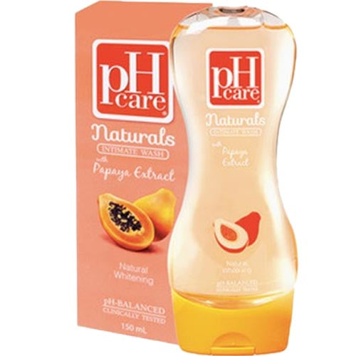 pH Care – Naturals – Intimate Wash – with Papaya Extract – Natural AntiBacterial – 150 ML