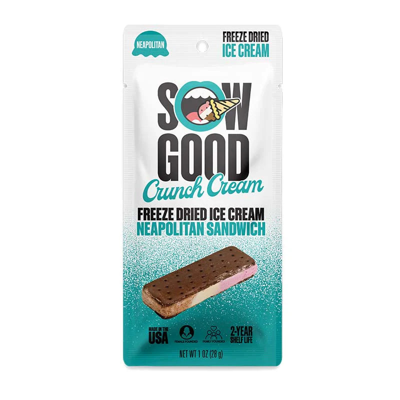 Sow Good Freeze Dried Ice Cream Neapolitan Sandwich