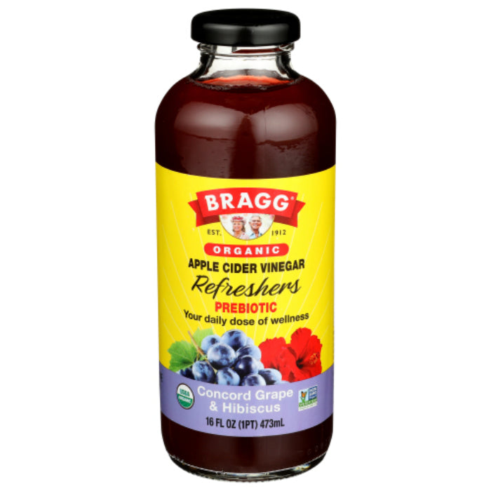 Bragg – Organic Apple Cider Beverage, Grape, 16 fl oz – Pack of 12