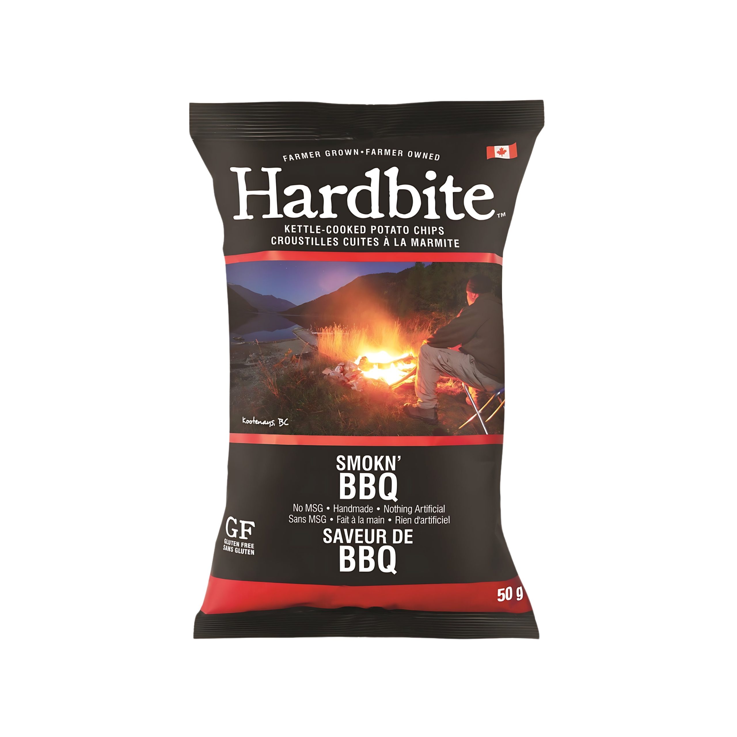 Hardbite Smokin BBQ Potato Chips 50g (Canada)