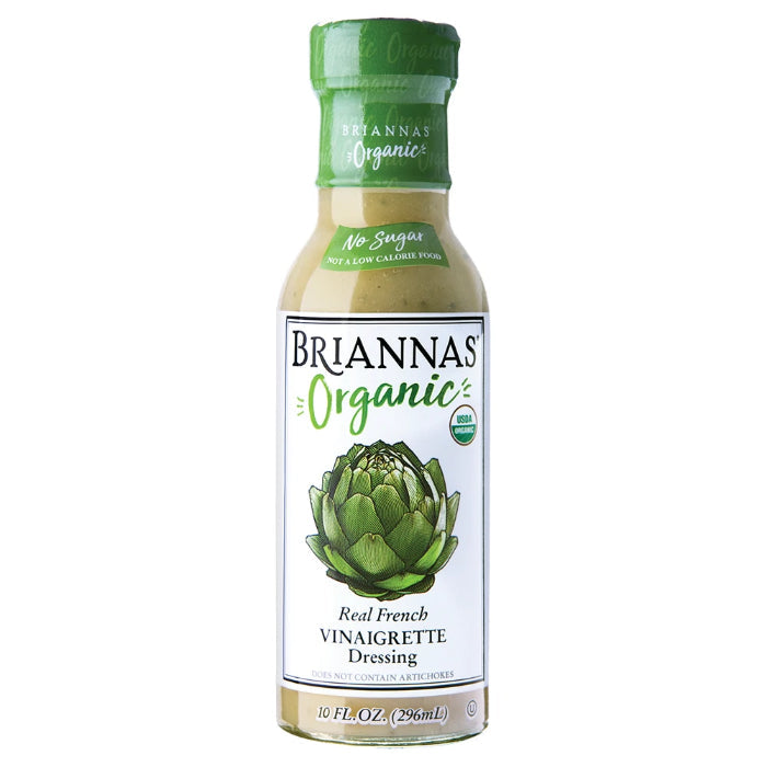 Briannas – Organic French Vinaigrette Dressing, 10 Oz (Pack Of 6)