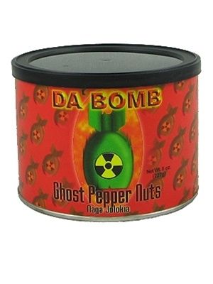 Da Bomb Ghost Pepper Nuts Naga Jolokia, 8oz.