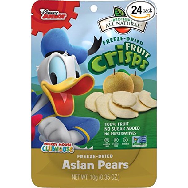 Brothers All Natural – Donald Duck Crisps, Pear, 0.35 oz | Pack of 12