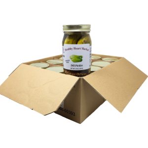 Case of 12 Healthy Heart Market Sodium Free Dill Pickles- 16oz.