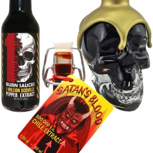 Scariest Pepper Extracts Gift Set, 5oz, 1.7oz, 1.35oz.