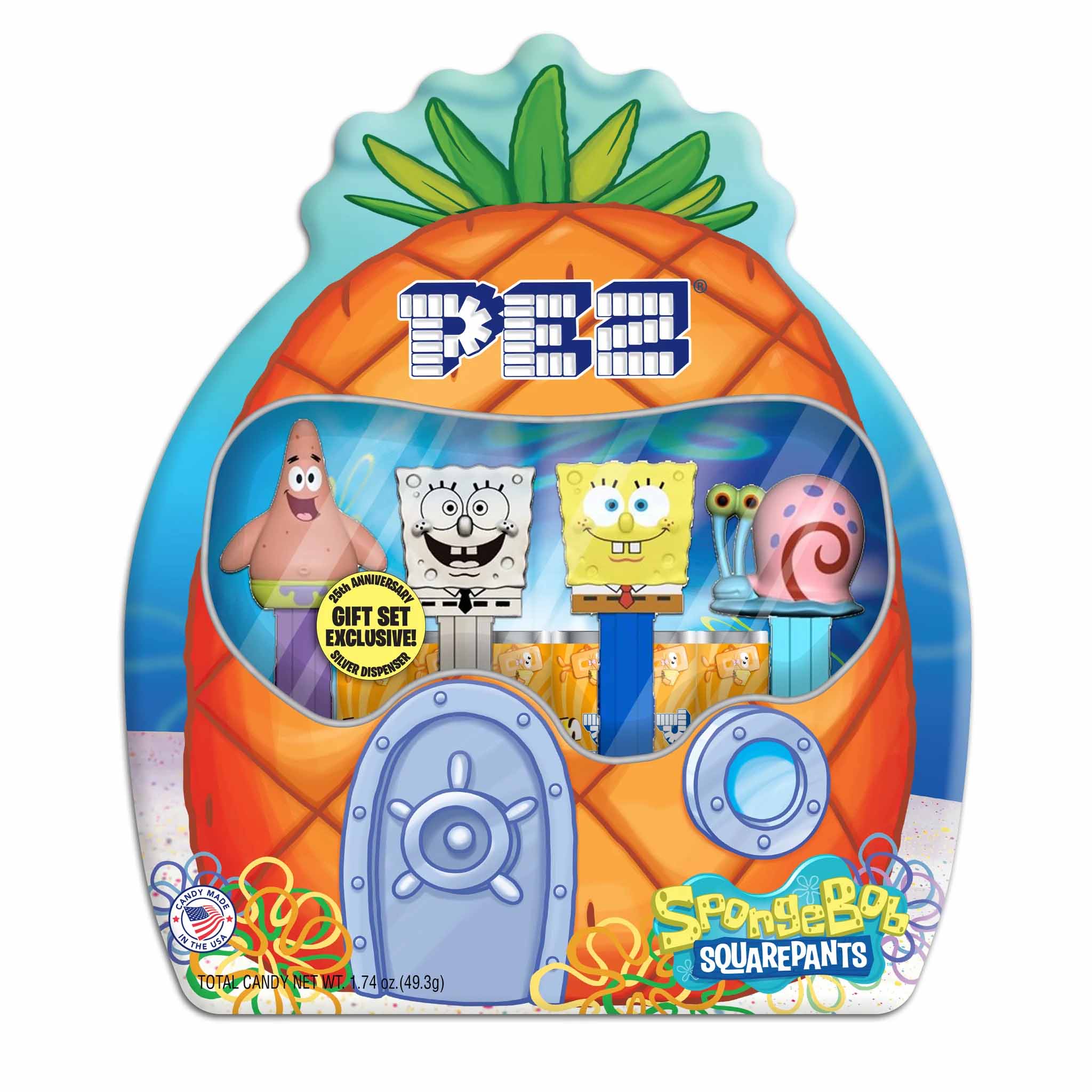 PEZ – SpongeBob SquarePants Gift Tin – 25th Anniversary Exclusive