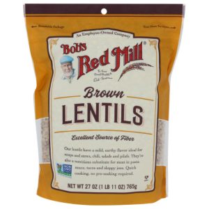 Bob’s Red Mill – Lentils, Brown, 27 Oz – Pack of 4