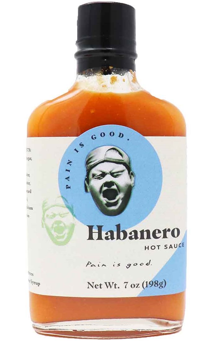 Most Wanted Pain is Good Habanero Hot Sauce, 7oz.