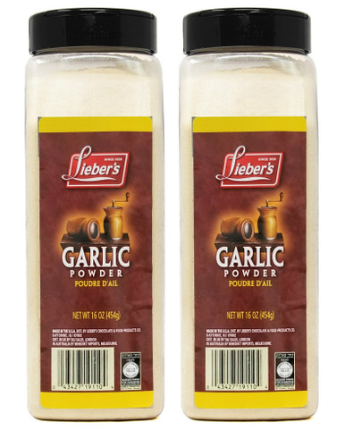 Lieber’s Garlic Powder, 16 oz (Pack of 2)