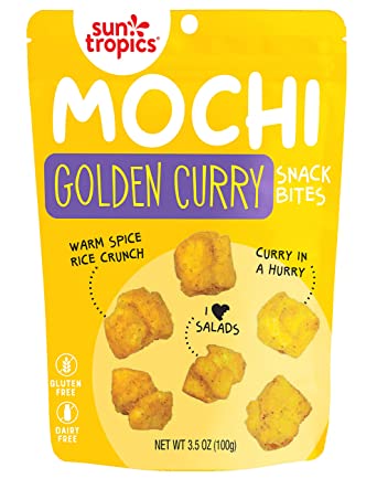 Sun Tropics Golden Curry Mochi Snack Bites – Unique & Flavorful