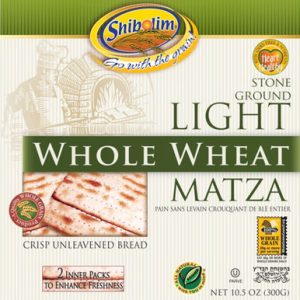 Shibolim Light Whole Wheat Matza, 10.5 oz.