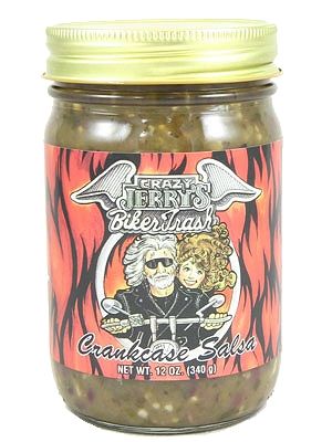 Crazy Jerry’s Crankcase Biker Trash Salsa, 12oz.