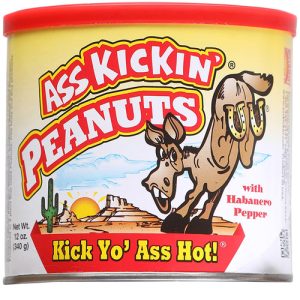 Ass Kickin Peanuts w/ Habanero Pepper, 12oz.