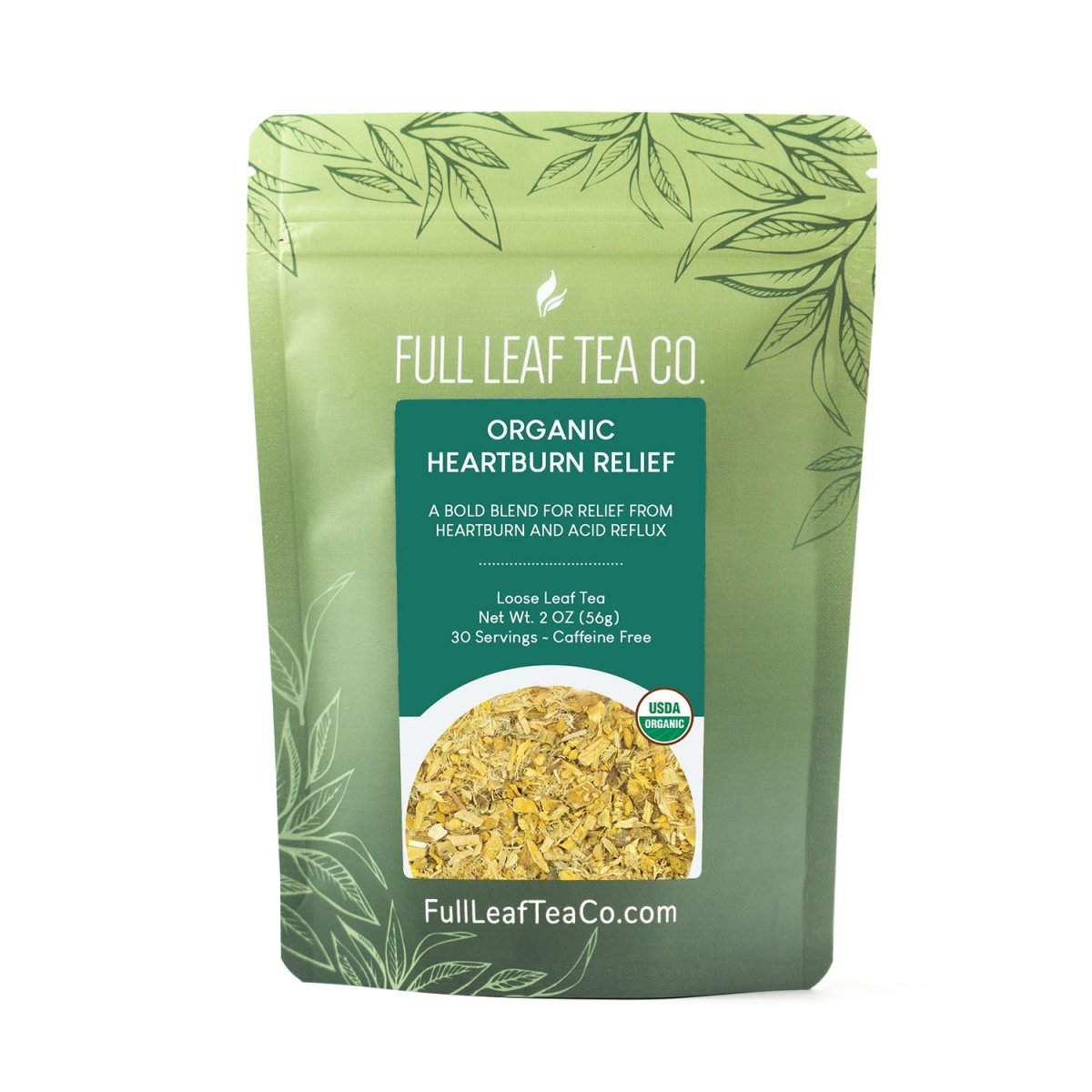 Organic Heartburn Relief Tea Retail Bags – Case of 6
