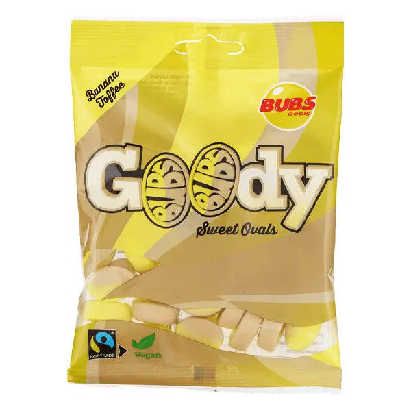 BUBS Goody Banana Toffee Ovals – 90g
