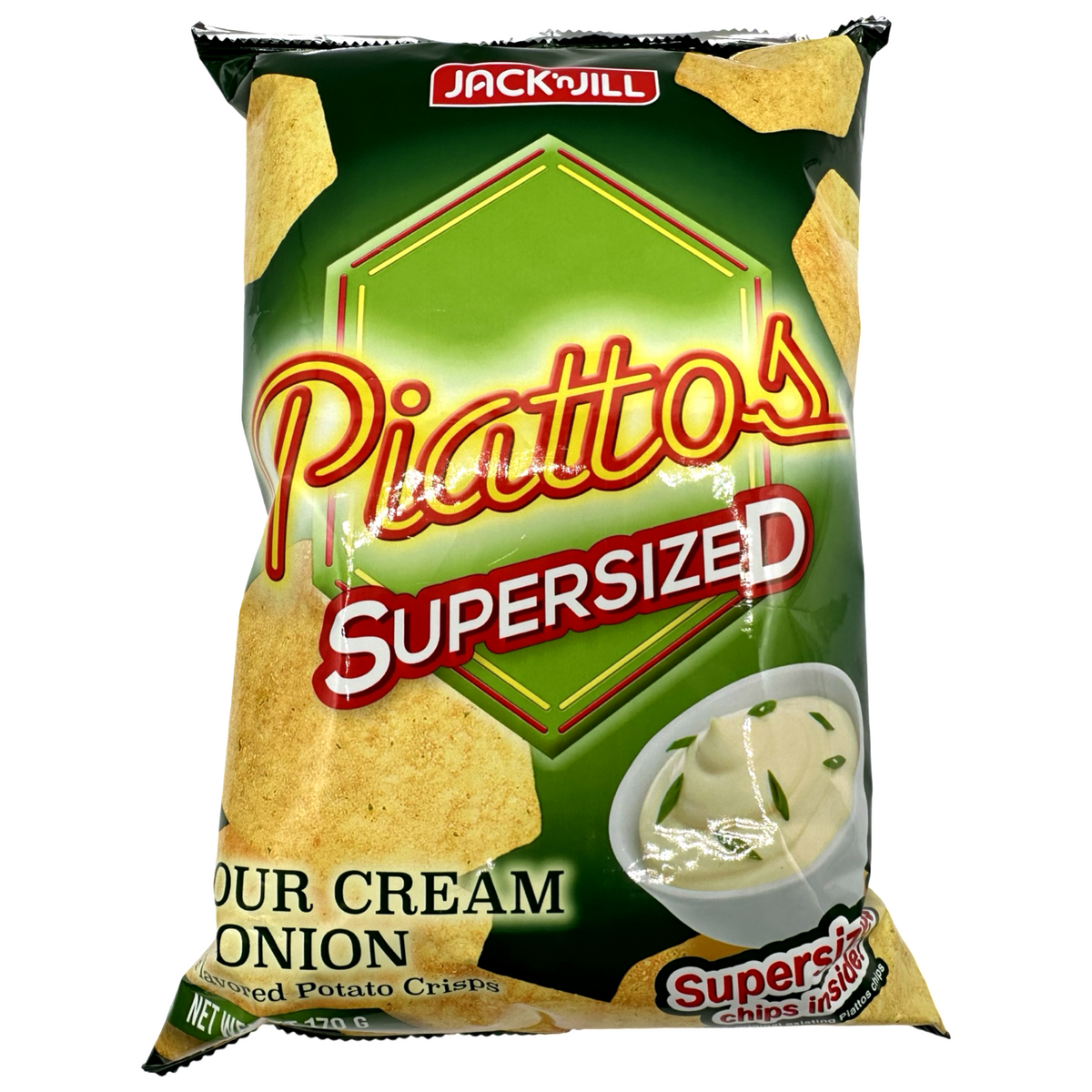 Jack ‘n Jill – Piattos Sour Cream & Onion (Supersized) – 170 G