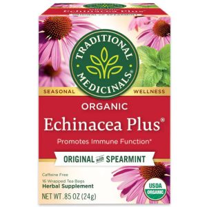 Traditional Medicinals – Echinacea Plus Organic Tea, 16 Bags | Pack of