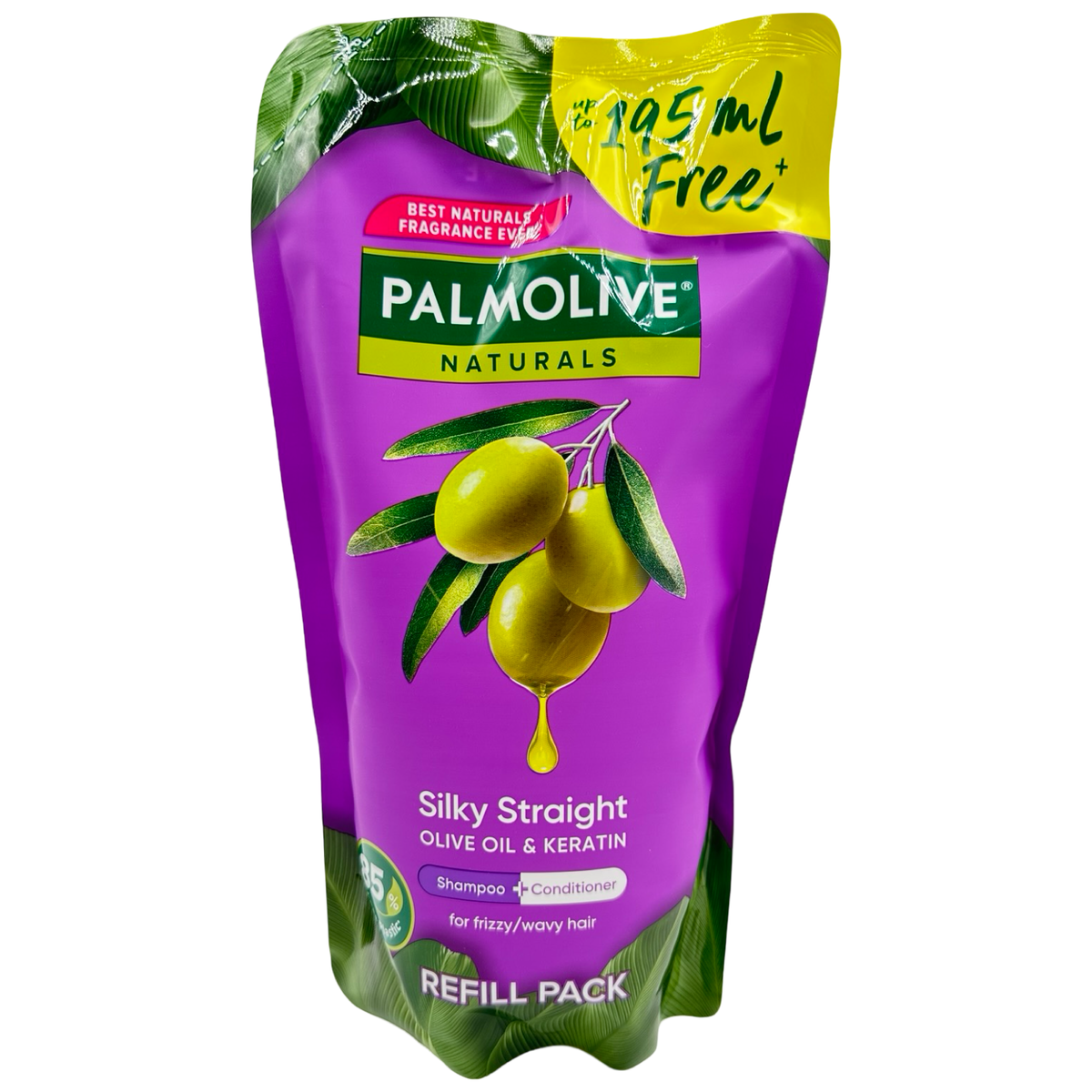 Palmolive Naturals – Shampoo (Silky Straight) Purple – REFILL PACK 600ml