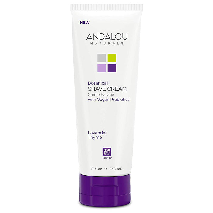 Andalou Naturals – Botanical Shave Cream Lavender Thyme, 8 fl oz