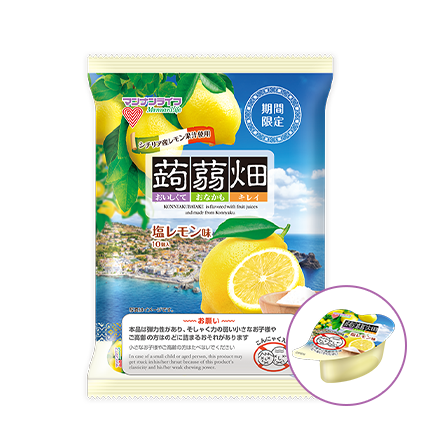 Mannan Life “Konnyaku Batake, Lemon flavor” Konjac Fruits Jelly, 25g x 12 pc