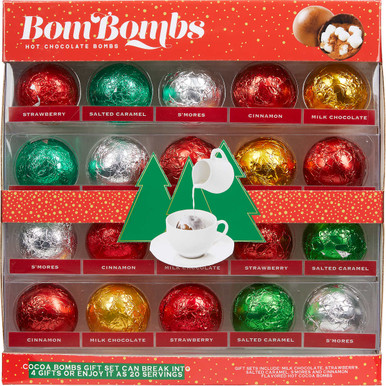 Bom Bombs Hot Chocolate Bombs, Variety Pack, 20 Count (26.8 oz)