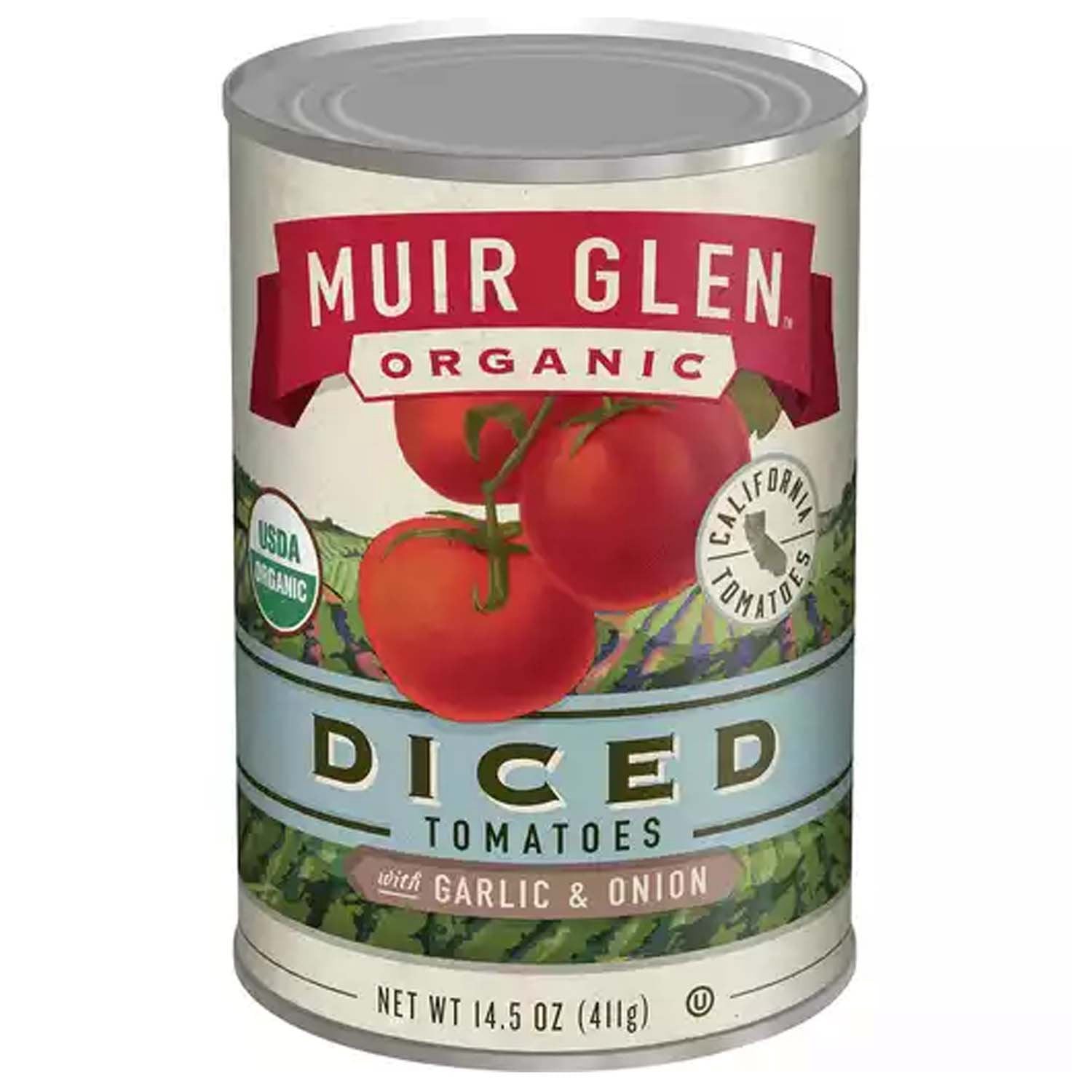 Muir Glen Diced Tomatoes Garlic & Onion 14.5 Oz – Pack of 12