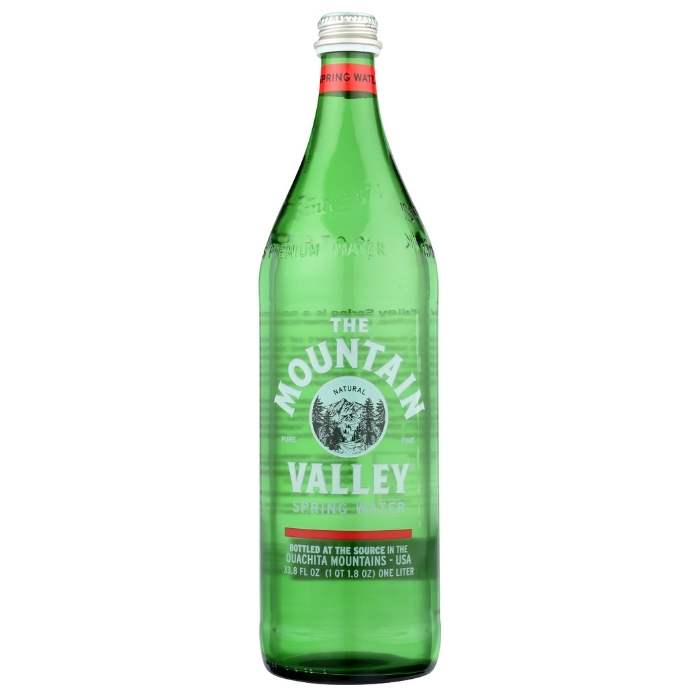 The Mountain Valley – Spring Water In Glass, 33.8 fl oz