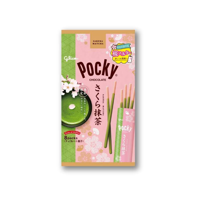 Pocky Biscuit Sticks – Sakura Matcha