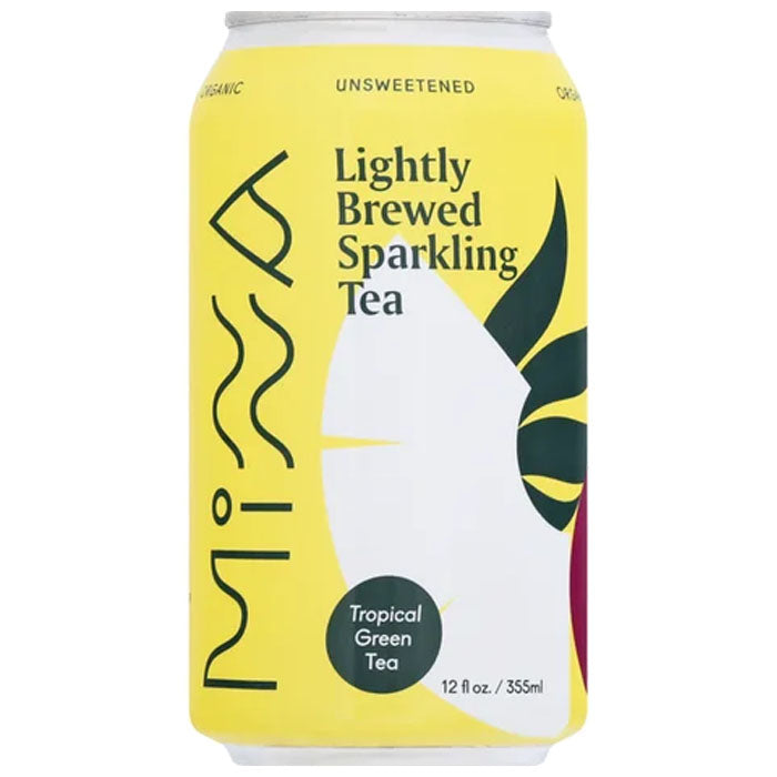 Minna – Lightly Brewed Sparkling Tea – Tropical Green, 12 fl oz