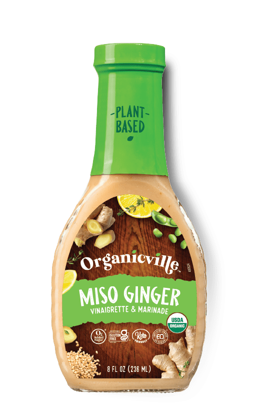 Organicville: Miso Ginger Vinaigrette And Marinade, 8 Oz | Pack of 6