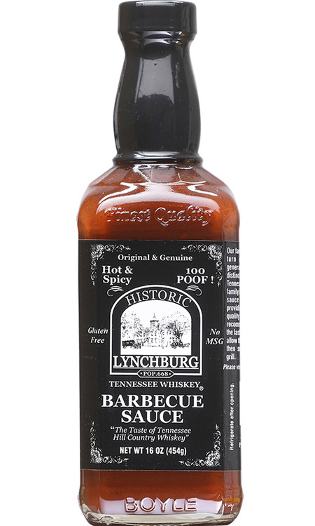 Historic Lynchburg Tennessee Whiskey Jack Daniel’s 100 Proof Hot & Spicy BBQ, 16oz.