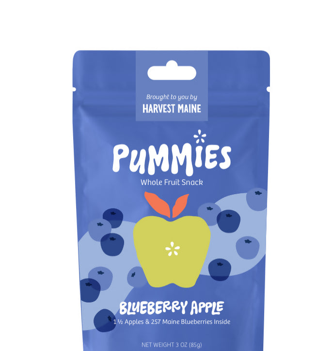 Harvest Maine Blueberry Pummies Fruit Bites Bag, Upcycled – 8 bags x 3 oz case