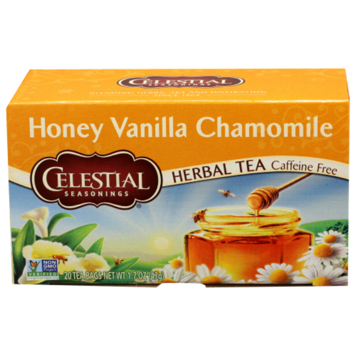 Celestial Seasonings – Herbal Tea Honey Vanilla Chamomile, 20 Bags | P